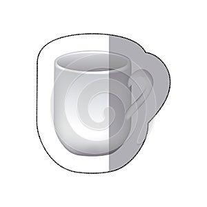 sticker white cuppa icon