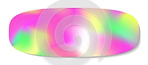 Sticker y2k holography style neon color