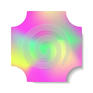 Sticker y2k holography style neon color for decoration