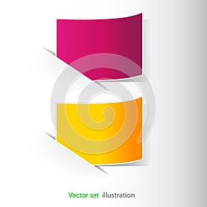 Stickers for corner the (web) page