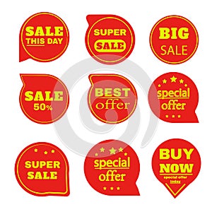 Stickers discount badges