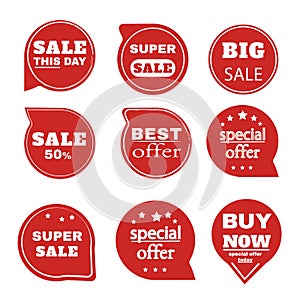 Stickers discount badges