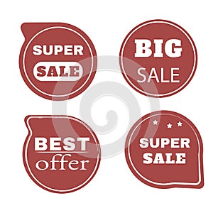 Stickers discount badges