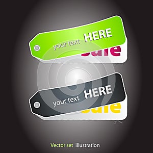 Stickers on the edge of the (web) page