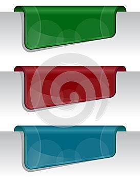 Stickers on the edge of the (web) page