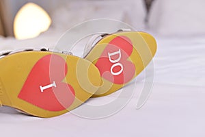 Stickers I DO for wedding photo