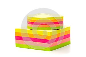 Stickers. Multicolored stickers on a white