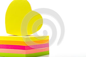 Stickers. Multicolored stickers on a white