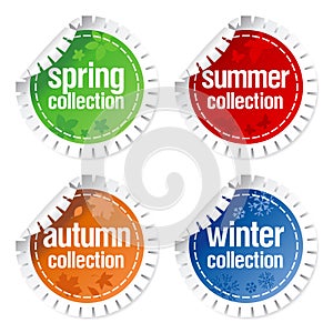 Stickers for seasonal collection photo