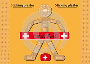 Sticking plaster Figure Banner