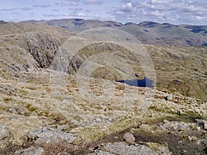 Stickle Tarn below Harrison Stickle, Lake District