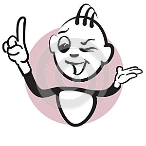 Stickmamn Emotion Pointing up