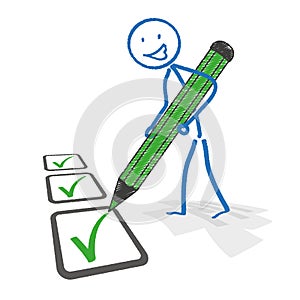 Stickman Checklist Pen