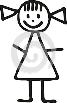 Stickman child daughter