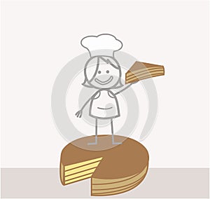 Stickman illustration cute profession creative