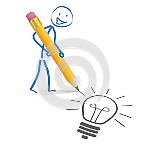 Stickman Pencil Idea