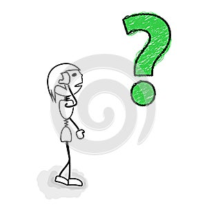 Stickman question mark