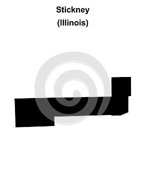 Stickney outline map