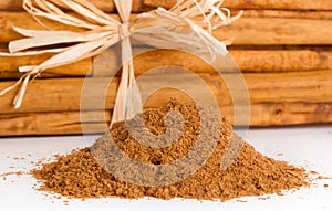 Sticks and ground ceylon cinnamon