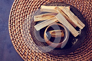 Sticks of the sacred Palo Santo tree