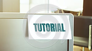 Sticky note on the computer