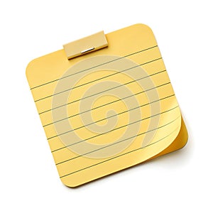 Sticky note office icon isolated