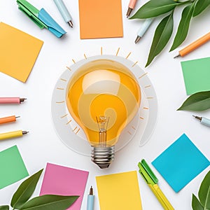 Sticky note, Post-it, Memo pad, Note paper, Scratch pad, Notepad, Idea card, Brainstorm card, Reminder note, Annotation paper photo