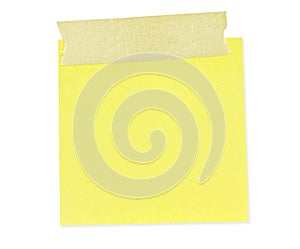 Sticky Note with Tape (Path Included)