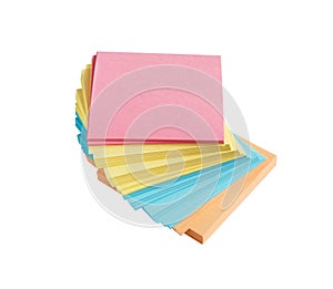 Sticky notes. Memo stick or post note