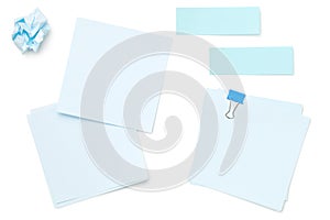 Sticky Post Note Paper on White Background