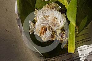 Sticky rice for the breakfast.