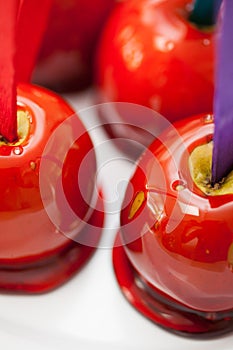 Sticky Toffee Apples At a Party