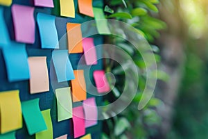 StickyNote on Board Concept Efficient Organization and Reminders