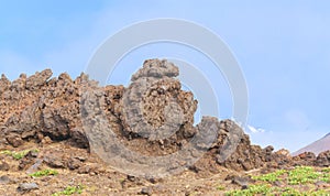 The stiffened lava