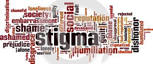 Stigma word cloud