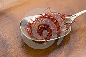 Stigmas of saffron photo