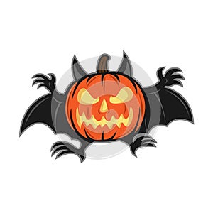 stiker icon of calan gaeaf happy halloween