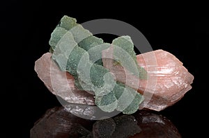 Stilbite on Apophyllite a beautiful nature specimen