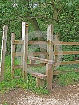 Stile in Dovedale, Derbyshire.