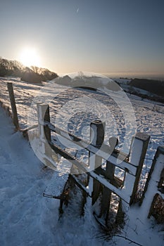 Stile in the snow