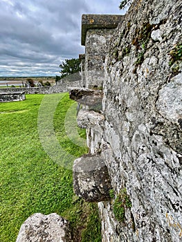 Stile in wall, Clonmacnoise Monastery, County Offaly, Ireland