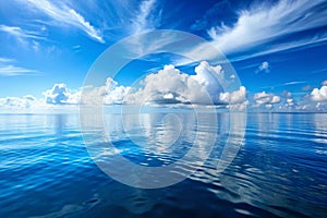 Still calm sea water surface