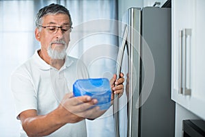 Is this still fine? Senior man in his kitchen