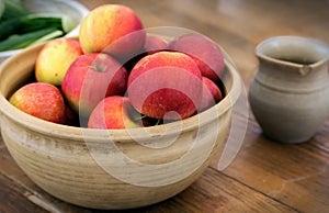 Still life with apples