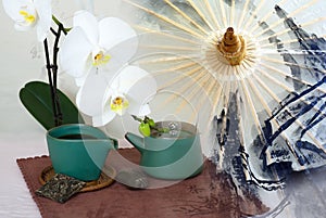 Still life with background
