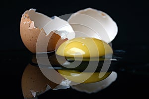 Still-life with a broken egg