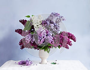 Still-life with a bunch of lilac