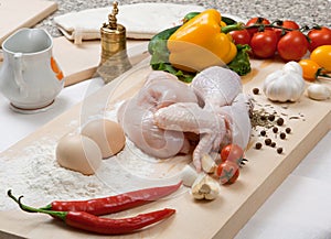 Still-life with the chicken