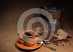 Still life with a coffeepot