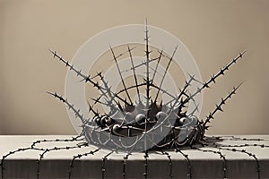 A still life of crown of thorns generated by ai